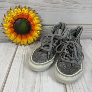 vans glitter sk8 hi‎ zip girls sneakers 10.5C